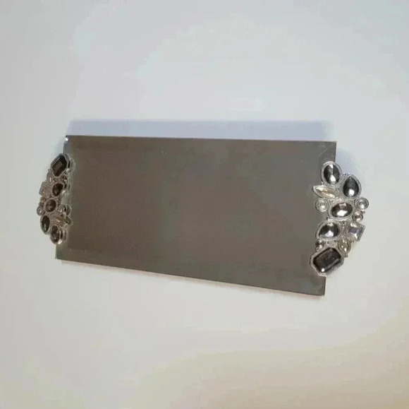 Pier 1 Imports Rhinestone Mirrored Dresser Trinket Tray - Picture 9 of 11